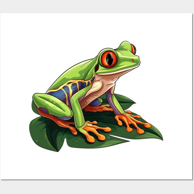 Red Eyed Tree Frog Wall Art by zooleisurelife